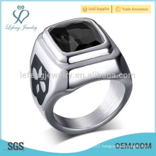 Factory price stianless steel topaz ring,silver crystal rings jewelry